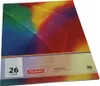 A notebook with a colorful, abstract design on the cover. Náhled obrázku produktu