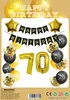 70 Geburtstag Deko Schwarz Gold,Luftballons 70. Geburtstag Produktbild-Vorschau 1