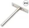 vidaXL Support d'étagère flottant 12 pcs. Invisible Ø10x100 Voir les images du produit 7