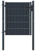 vidaXL Gartentor aus PVC und Stahl 100 x 81 cm Anthrazit Produktbild-Vorschau 4