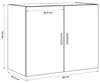 vidaXL Wandschrank Artisan-Eiche 80 x 42,5 x 64 cm Produktbild-Vorschau 8