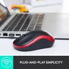Logitech M 185 Cordless Notebook Mouse USB schwarz / rot Produktbild-Vorschau 22