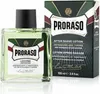 A bottle of Proraso after-shave lotion and its packaging. Anteprima dell’immagine prodotto