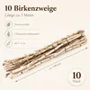 Birkenzweige Bund 10 Stück ca. 1 m Birkenäste Deko Äste Produktbild-Vorschau 2
