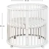 Ronde Houten Babybox - Speelbox met Matras en Wieltjes - Productafbeelding-voorbeeld 3