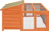 vidaXL Králikáreň Brown 144x123x67,5 cm Masívne borovicové Náhľad obrázku produktu 5