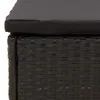 VidaXL 319589, Schwarz, Rattan, Stahl, Erwachsene & Kinder, Produktbild-Vorschau 6