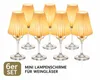 Wogati® Mini-Lampenschirm für Weingläser 6er Set, Produktbild-Vorschau 1