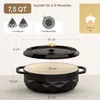 Casserole en fonte (7,1 litres), forme ovale, incluant des Voir les images du produit 8