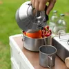 Qunature 2ks Camping Cookware Set Outdoor Cooking Set Varná Náhľad obrázku produktu 9