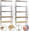 Set 2x Schwerlastregal 90 x 40 x 180 cm, MDF Boden Produktbild-Vorschau 2
