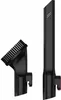 Two black vacuum cleaner attachments are displayed against a white background. Voir les images du produit