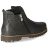 A single gray leather boot is shown from the side against a white background. Produktbild-Vorschau