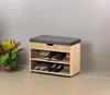 Schuhschrank aus Holz mit Sitz, Flur Bücherregal mit Produktbild-Vorschau 2