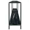 vidaXL Konsolentisch Schwarz 180x35x75,5 cm Hartglas Produktbild-Vorschau 4