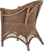 KRINES HOME fotel rattanowy wiejski fotel wiklinowy Podgląd zdjęcia produktu 5