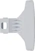 A white plastic washing machine door handle is shown against a white background. Produktbild-Vorschau
