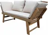 home24 Massive Gartenbank - Akazie Massiv / Webstoff Produktbild-Vorschau 4