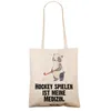 Mr. & Mrs. Panda Shopping Tasche Panda Hockey spielen - Produktbild-Vorschau 3