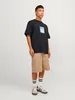 Jack & Jones Mykonos Geo Front Kurzarm-t-shirt Blau L Produktbild-Vorschau 4
