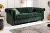 Chesterfield 3er Sofa 205cm flaschengrün Samt mit Produktbild-Vorschau 4