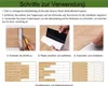 RHP Beige Sreifen Selbstklebender Vinylboden: Langlebiges Produktbild-Vorschau 3