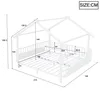 Metallbett 140x200 cm in Hausform Kinderbett Weiß – Produktbild-Vorschau 5