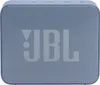 A close-up front view of a blue JBL Go Essential 2 portable Bluetooth speaker. Produktbild-Vorschau
