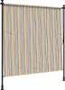 vidaXL Außenrollo Gelb und Weiß 200x270 cm Stoff und Stahl Produktbild-Vorschau 5