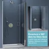 doporro Porte de douche transparent 85cm autolevante Voir les images du produit 2