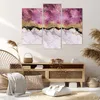 Bild auf Leinwand - Leinwandbild - 3 Teile - Rosa golden Produktbild-Vorschau 7