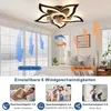 ZMH LED stropný ventilátor, stropné svietidlo s Náhľad obrázku produktu 4