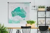 MuchoWow® Wandteppich Wandbehang Weltkarte - Australien - Produktbild-Vorschau 3