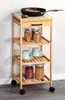 Küchenwagen aus Bambus KESPER, 34 x 34 x 73 cm Produktbild-Vorschau 5