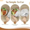 Couvercles en aluminium pour aliments 50 pcs, couvercles Voir les images du produit 4