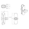 Braccio RAM Mounts, in metallo, per perni a sfera da 1" Anteprima dell’immagine prodotto 2