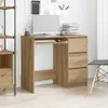vidaXL Artisan dubový stůl 90x45x76 cm materiál na bázi Náhled obrázku produktu 2