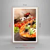 Gerahmtes Poster - Rahmen in heller Eiche - Pizza Essen Produktbild-Vorschau 5