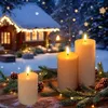 LED Echtwachskerze 3er Set mit Timer und Flacker Effekt - Produktbild-Vorschau 5