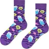 2er-Set rosa und lila Socken für Herren 41-46, lustige Produktbild-Vorschau 3