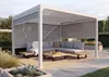 Alu Pergola HWC-L41 mit 3x Seitenwand, Lamellen-Pavillon, Produktbild-Vorschau 10