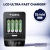 Varta LCD Ultra Fast Charger+ inkl. 4 Akkus 2100 mAh AA + Produktbild-Vorschau 26