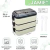 FRADABOX® Bento Lunchbox „Jamie“ 2700ml, 3 Etagen mit Produktbild-Vorschau 2