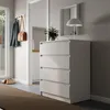 Kommode mit 4 Schubladen 80x100 cm Kommode weiß schmal Holz Produktbild-Vorschau 10