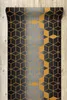 Läufer Antirutsch 110 cm HEKSAGON Hexagon schwarz / gold Produktbild-Vorschau 4