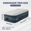An inflatable air mattress with dimensions and weight capacity indicated. Produktbild-Vorschau