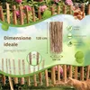 Floranica recinzione a staccionata in nocciolo castagno 5m Anteprima dell’immagine prodotto 2