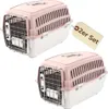 2er Set Transportbox IATA Flugbox Flugzeug Hundebox kleine Produktbild-Vorschau 1