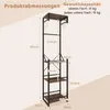 A diagram showing the dimensions and weight capacity of a coat rack. Náhled obrázku produktu