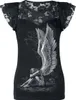 Spiral Direct T-Shirt Damen Enslaved Angel schwarz M Produktbild-Vorschau 1